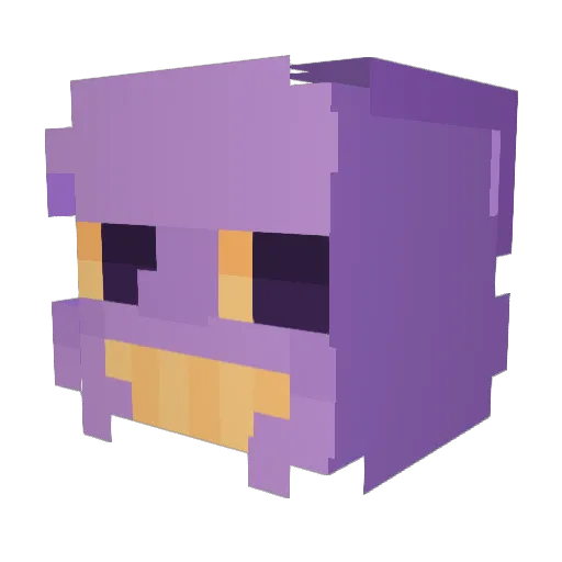 lilolelle Minecraft avatar head, 3D render