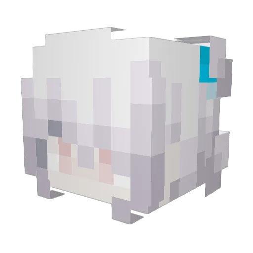 lilou2014 Minecraft avatar head, 3D render