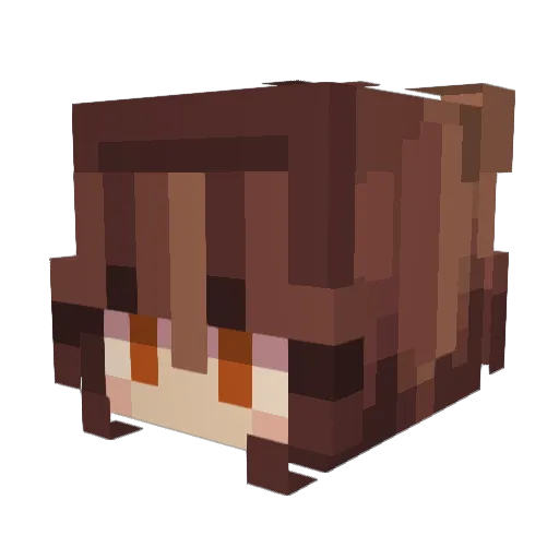 liloulnd Minecraft avatar head, 3D render