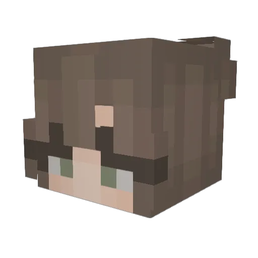 liloven_ Minecraft avatar head, 3D render