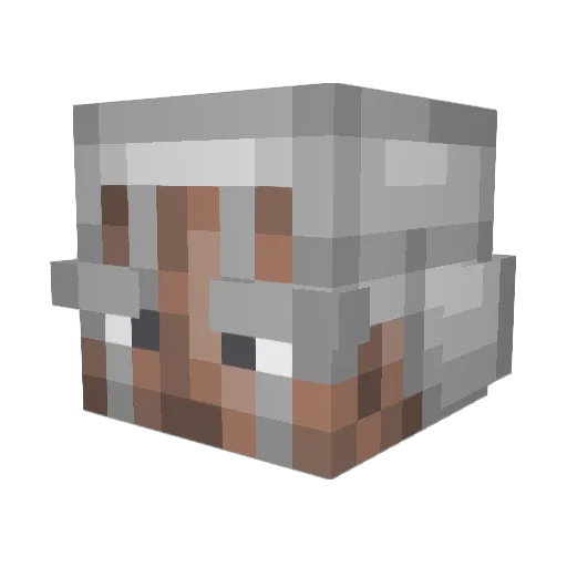 lilozil Minecraft avatar head, 3D render
