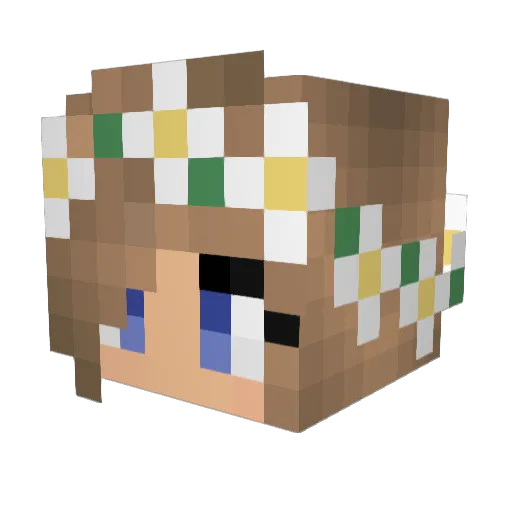 lilpeanut04 Minecraft avatar head, 3D render