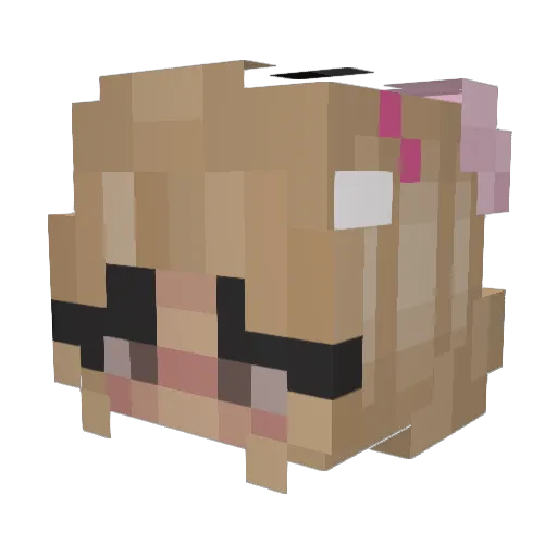 lilpeepgbc1 Minecraft avatar head, 3D render