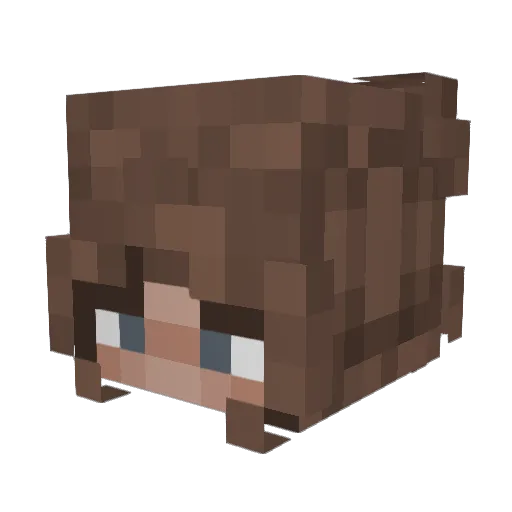 lilpeptart Minecraft avatar head, 3D render