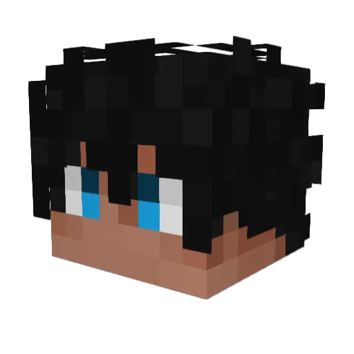 lilpesy Minecraft avatar head, 3D render