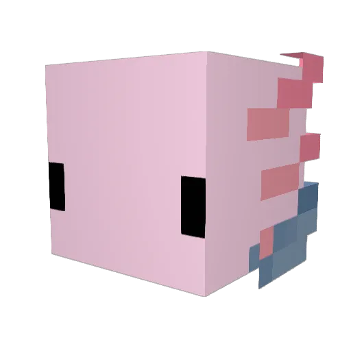 lilphatkid Minecraft avatar head, 3D render