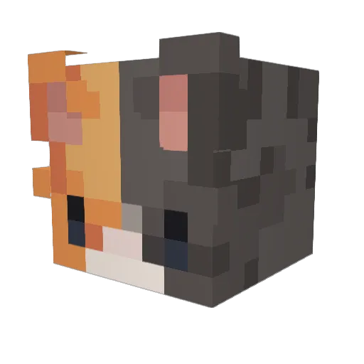 lilpip01 Minecraft avatar head, 3D render