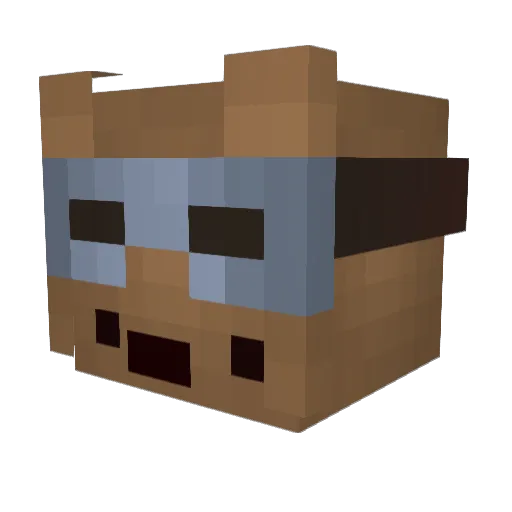 lilpiperhere Minecraft avatar head, 3D render