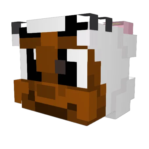 lilprins Minecraft avatar head, 3D render