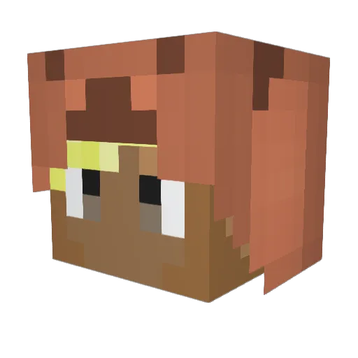 lilprom Minecraft avatar head, 3D render