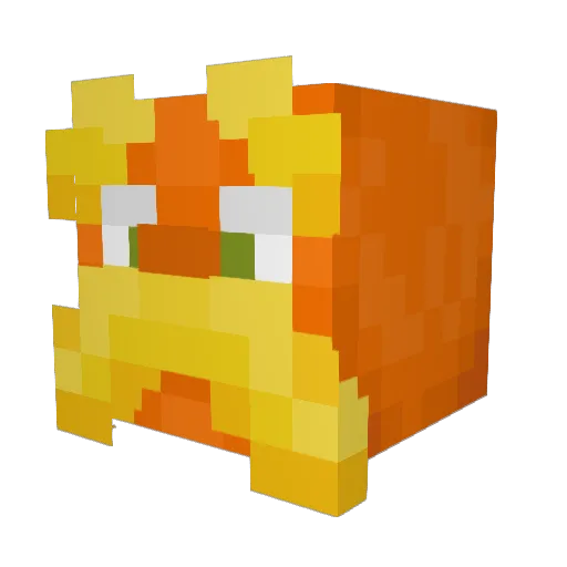 lilpunkz Minecraft avatar head, 3D render