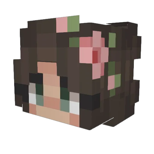lilpupcake78 Minecraft avatar head, 3D render