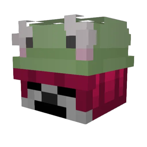 lilpuppypaws Minecraft avatar head, 3D render