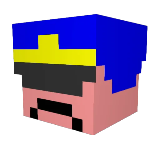 lilrhys123 Minecraft avatar head, 3D render