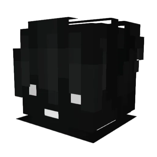 lilricefields_ Minecraft avatar head, 3D render