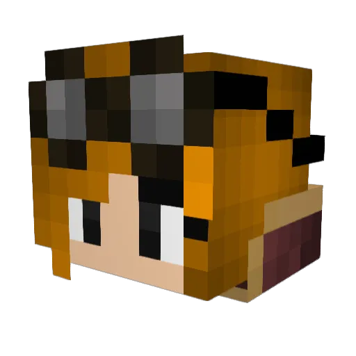 lils200 Minecraft avatar head, 3D render