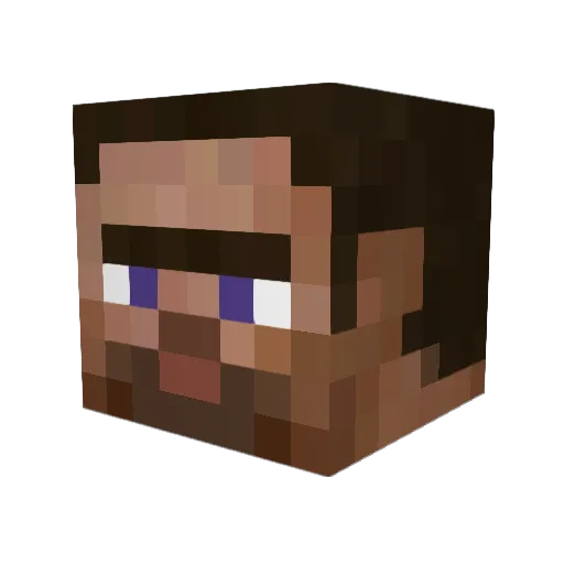 lilsenap Minecraft avatar head, 3D render