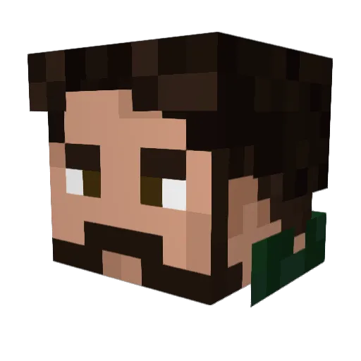 lilshadygz Minecraft avatar head, 3D render