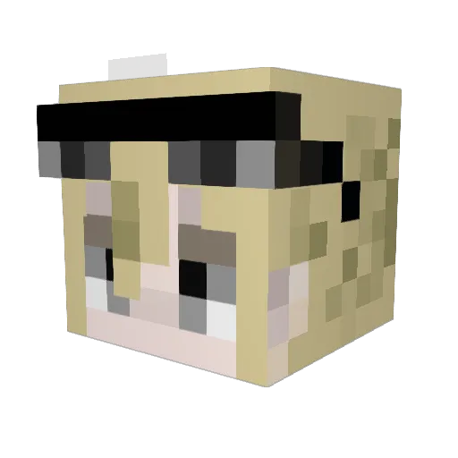 lilsheep_ Minecraft avatar head, 3D render
