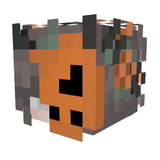 lilshlu Minecraft avatar head, 3D render