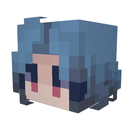 lilsophh Minecraft avatar head, 3D render