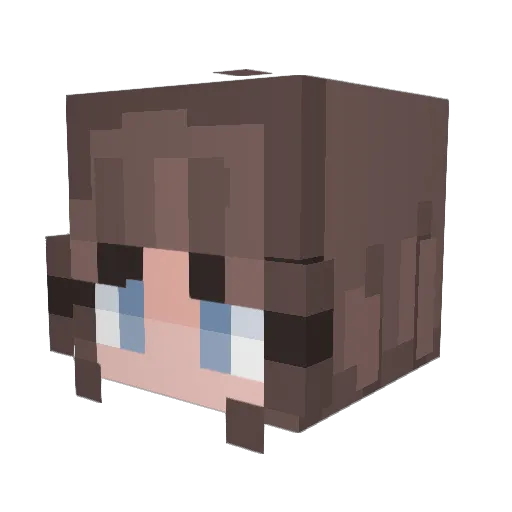 lilsrose Minecraft avatar head, 3D render