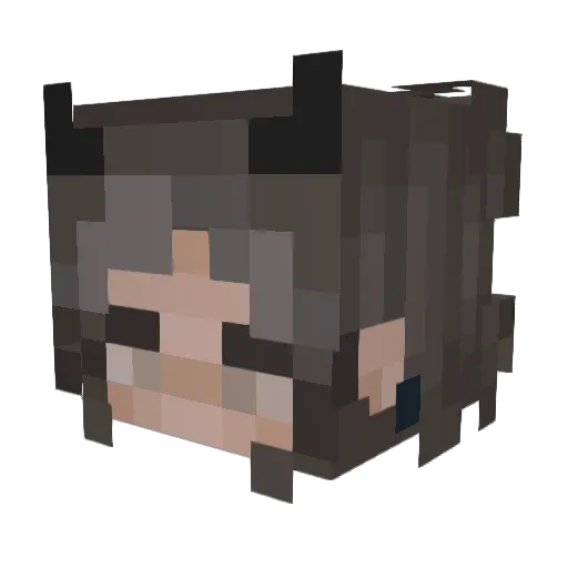 lilstacy Minecraft avatar head, 3D render