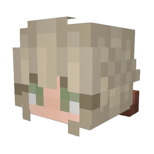 lilsweetpea777 Minecraft avatar head, 3D render