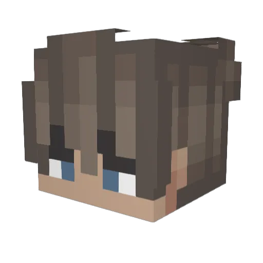 liltenchu Minecraft avatar head, 3D render