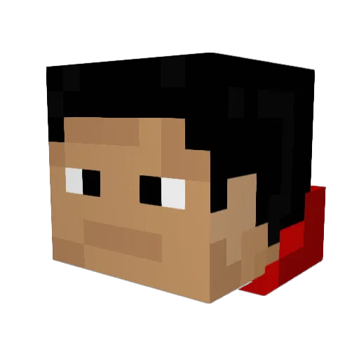 lilterellafant Minecraft avatar head, 3D render