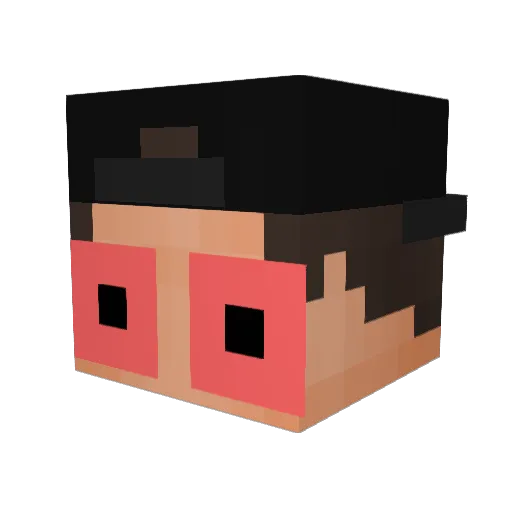 lilturnt Minecraft avatar head, 3D render