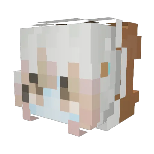 liltyq1 Minecraft avatar head, 3D render