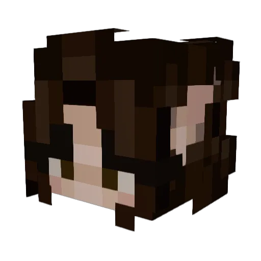 liluziburp Minecraft avatar head, 3D render