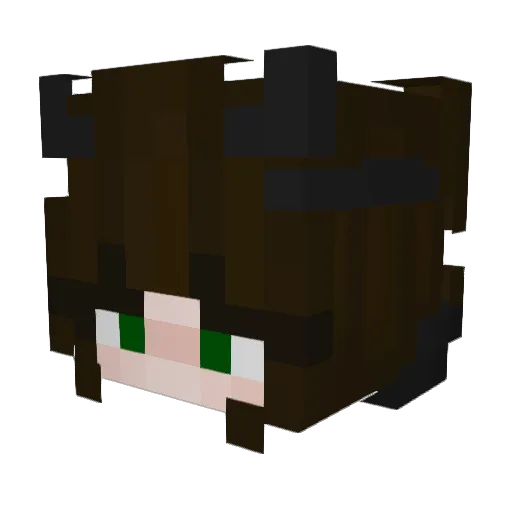 lilweizen Minecraft avatar head, 3D render