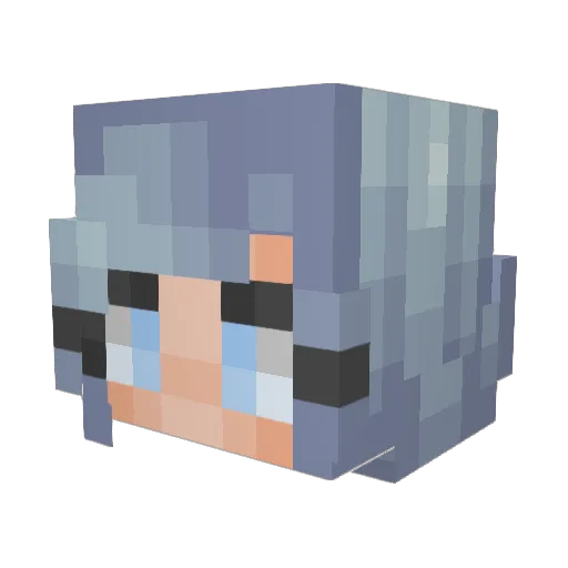 lilwillly Minecraft avatar head, 3D render