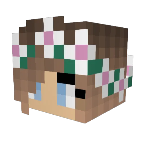 lily05 Minecraft avatar head, 3D render