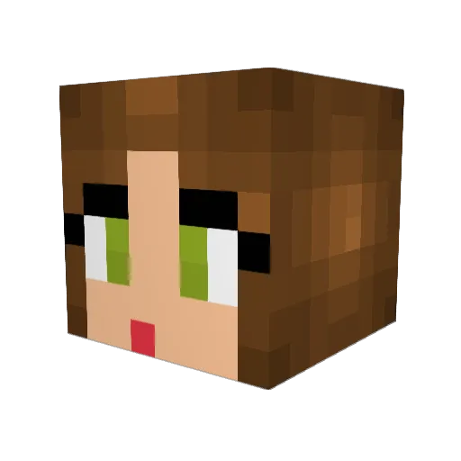 lily23242 Minecraft avatar head, 3D render