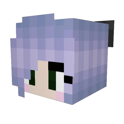 lilybug2004 Minecraft avatar head, 3D render