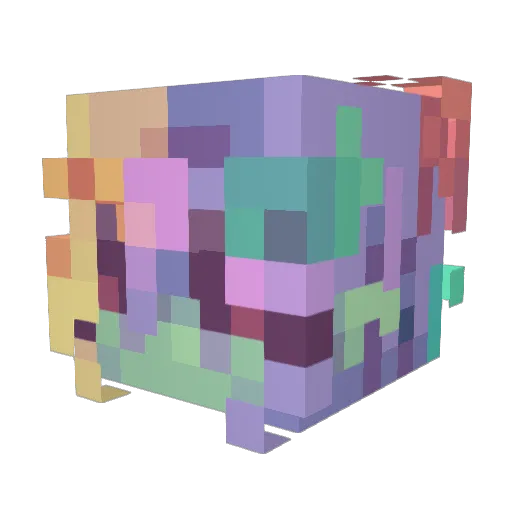 lilybugbyte Minecraft avatar head, 3D render