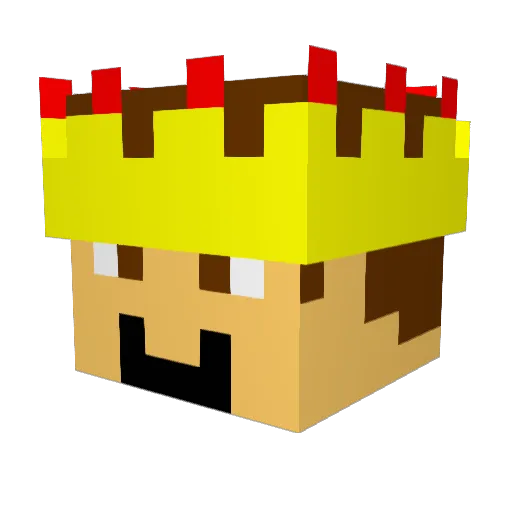 lilyerf Minecraft avatar head, 3D render