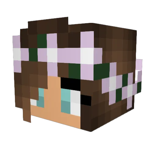 lilyflower731 Minecraft avatar head, 3D render