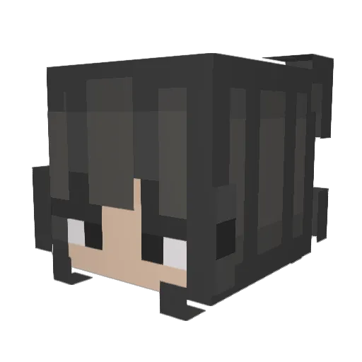 lilygoldy Minecraft avatar head, 3D render