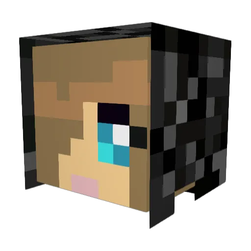lilyj01 Minecraft avatar head, 3D render