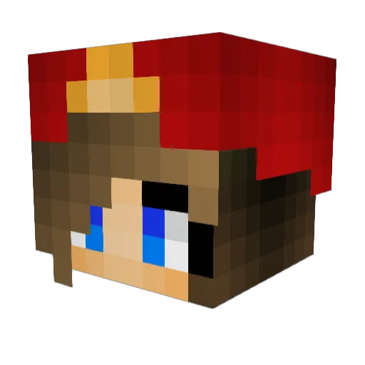 lilykate6 Minecraft avatar head, 3D render