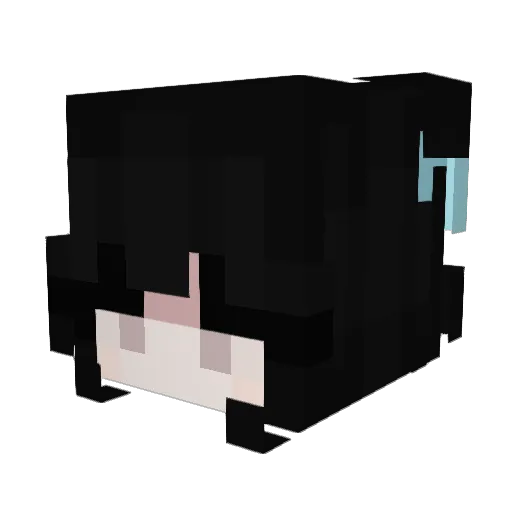 lilylolPVP Minecraft avatar head, 3D render