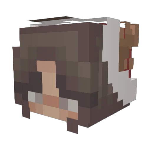 lilymaeee Minecraft avatar head, 3D render