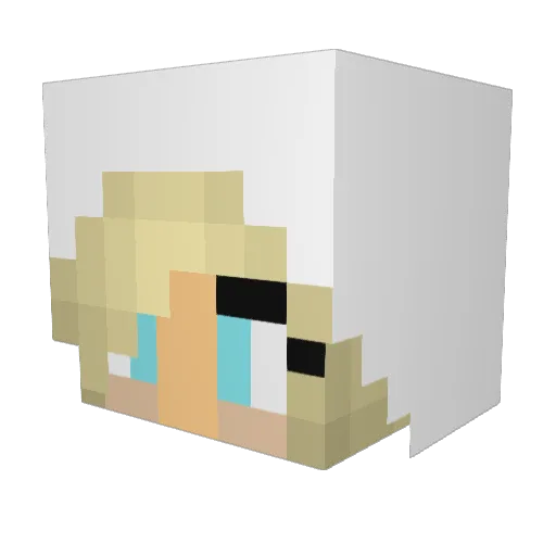 lilymd Minecraft avatar head, 3D render