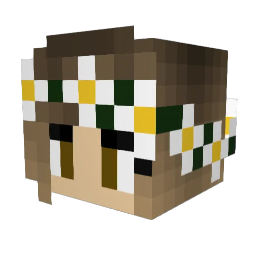 lilypuff36 Minecraft avatar head, 3D render