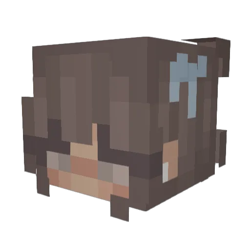 lilyrose012 Minecraft avatar head, 3D render