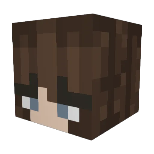 lilysunfall Minecraft avatar head, 3D render